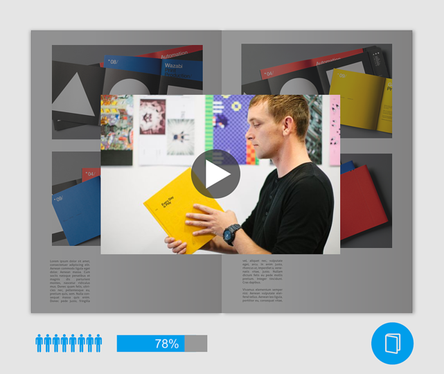 A digital ecosystem for illustrated books: A video statement by the prospective book author.
