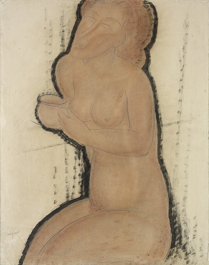 Modigliani: Your real duty is to save your dream: Nude with Cup
c.1916
Watercolour, Indian ink and pencil 64.5 x 50 cm
Courtesy: Estorick Collection.

Modigliani’s drawing is supremely elegant. He was our aristocrat. His line, sometimes
so faint it seems the ghost of a line, never gets bogged down, avoiding this with the
alacrity of a Siamese cat.
Modigliani never consciously stretches faces, exaggerates their lack of symmetry,
gouges out an eye or lengthens a neck. All that happens in his heart. That’s the
way he used to draw us, ceaselessly, at the Rotonde. That’s the way he judged us,
experienced us, loved us and argued with us. His drawing was a silent conversation.
A dialogue between his line and ours. And from this tree, planted so firmly on velvet
legs, so difficult to uproot once it had taken root, the leaves fell and were strewn all
over Montparnasse.
If his models ended up by looking like one another, this is in the same way that
Renoir’s models all look alike. He adapted everyone to his own style, to a type that he
carried within himself, and he usually looked for faces that bore some resemblance
to that type, be it man or woman. This resemblance is so pronounced in Modigliani’s
work that, as with Lautrec, it becomes self-evident and strikes those who never knew
the models.
But the resemblance is only a pretext through which the artist affirms his own identity.
Not his physical identity, but the mysterious identity of his genius. Modigliani’s
portraits, even his self-portraits, reflect his internal, not external, line; his noble, keen,
slender, dangerous grace, like the horn of a unicorn.
In addition I would like to repeat that Modigliani did not paint portraits to order. His
drunkenness, his growling and roaring, his unwonted laughter – he exaggerated all
these to protect himself from importune bores whom he then insulted by his arrogance.
At the end of his short life, he set to work on a stream of nudes and female figures that
is now flowing into museums all over the world. Others will write of his aesthetics.
Here I want to give precedence to the artist and his works, in which all the proud
individuality of his nature is expressed.
Jean Cocteau