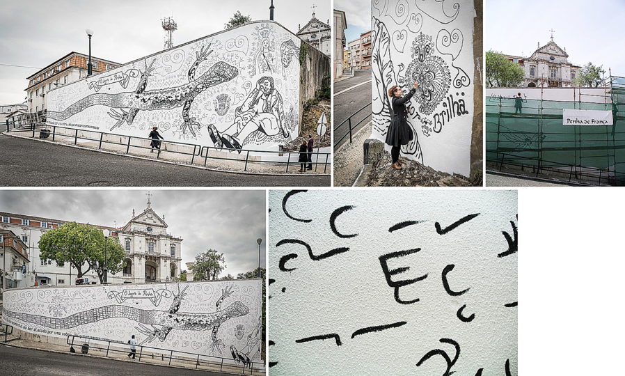A platform for creative people: Leonor Brilha is a young Portuguese mural painter telling both traditional and personal stories with large-scale murals in Lisbon.