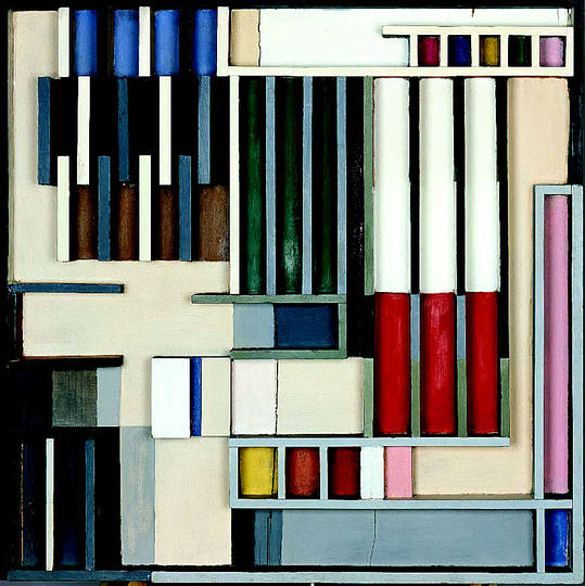 Bauhaus: Photography and Painting: Kurt Schmidt, Constructive wood relief, 1923